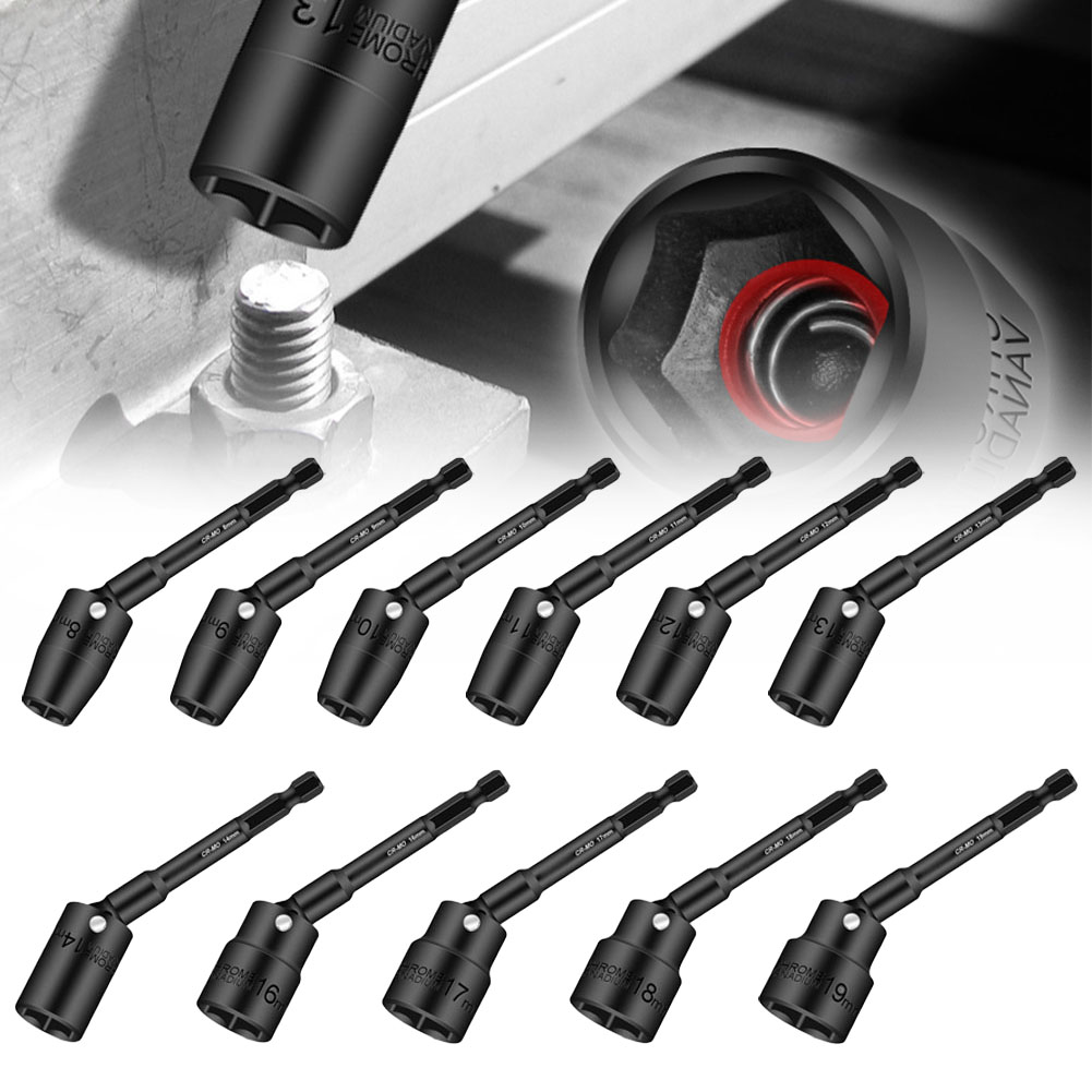 Power Tools Impact Wrench - 1개 100mm 육각 소켓 H8-H19 360도