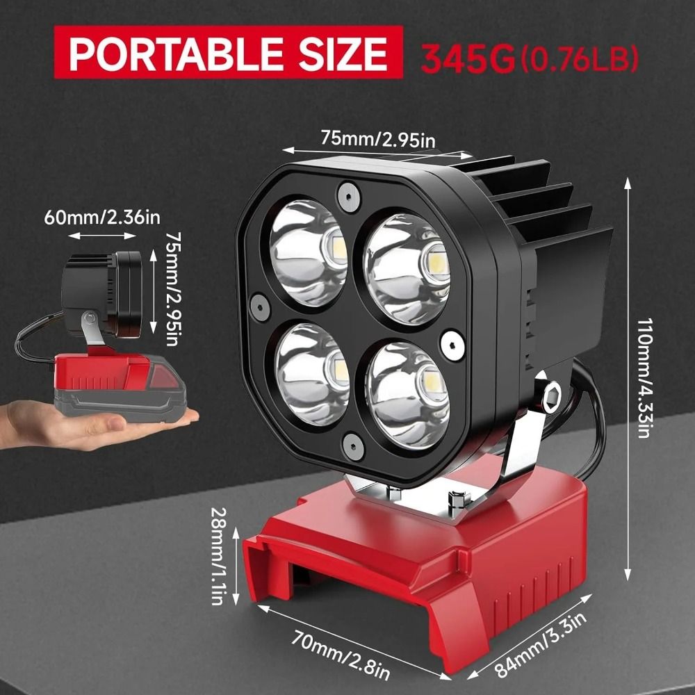 6500K, 6000LM 작업 현장 조명(차고용), 밀 - Power Tools Construction 리뷰 및 가격