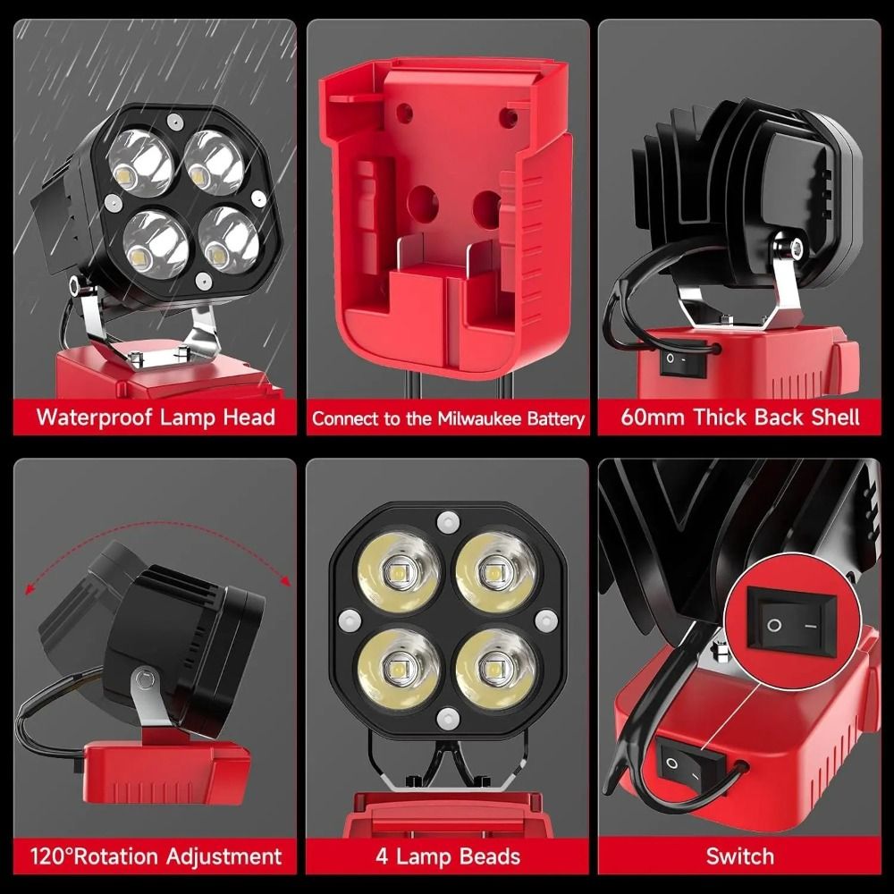 6500K, 6000LM 작업 현장 조명(차고용), 밀 - Power Tools Construction 리뷰 및 가격