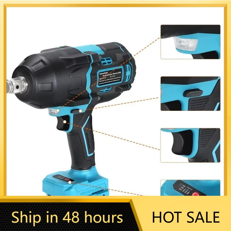 Heimerdinger 1600N 무선 브러시리스 임팩 - Power Tools Impact Wrench 리뷰 및 가격