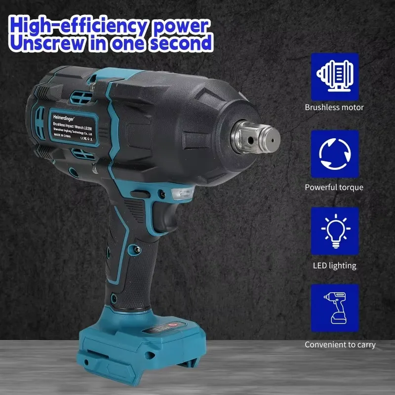 Heimerdinger 1600N 무선 브러시리스 임팩 - Power Tools Impact Wrench 리뷰 및 가격