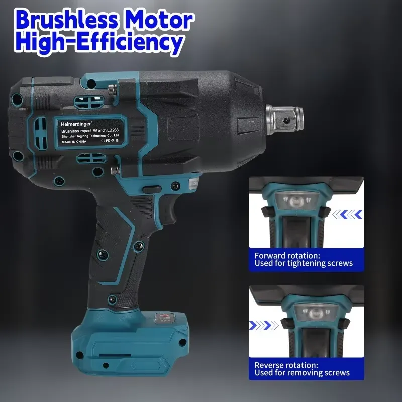 Heimerdinger 1600N 무선 브러시리스 임팩 - Power Tools Impact Wrench 리뷰 및 가격