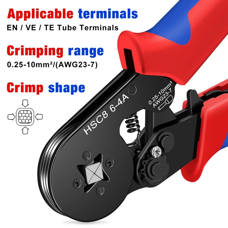 HSC8 6-4A 페룰 크림핑 도구, 0.25-10mm - Power Tools China 리뷰 및 가격