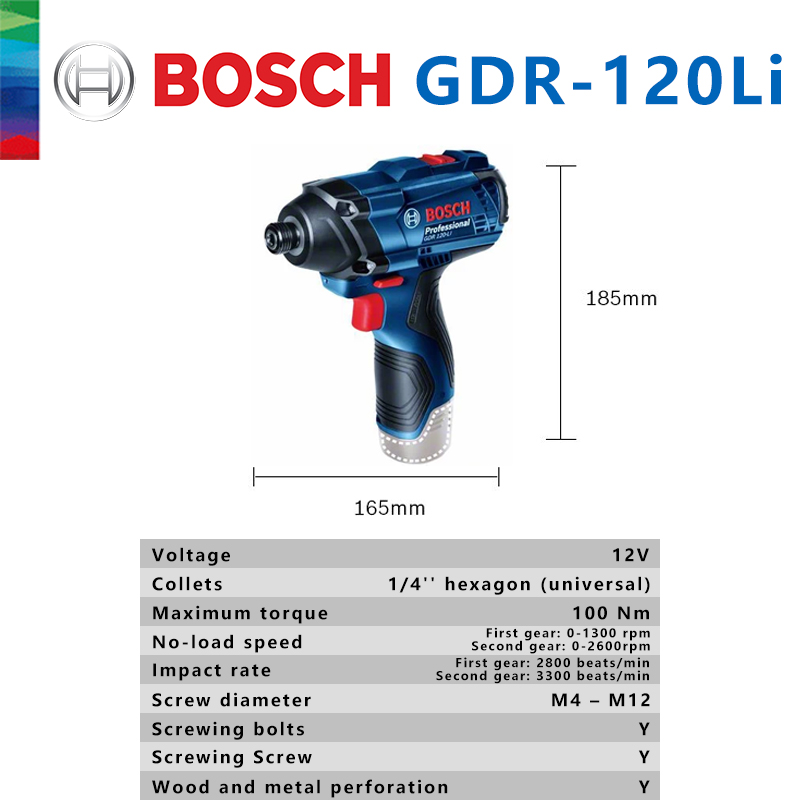 보쉬 정품 GDR 120-LI 충전식 무선 임팩트 렌치 - Power Tools Impact Wrench 리뷰 및 가격