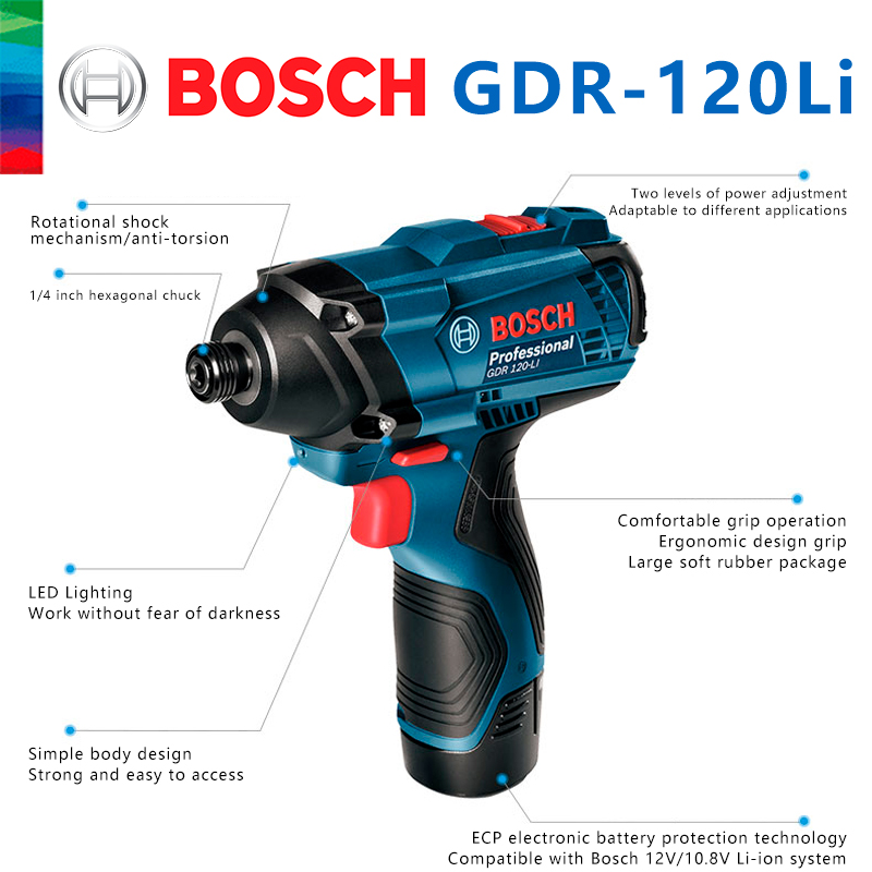 보쉬 정품 GDR 120-LI 충전식 무선 임팩트 렌치 - Power Tools Impact Wrench 리뷰 및 가격