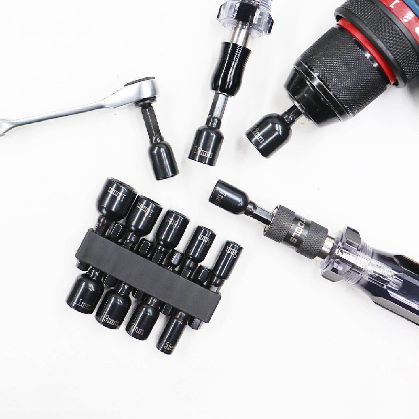 강력한 자석식 육각 샹크 너트 드라이버 비트 세트, 미 - Power Tools List 리뷰 및 가격