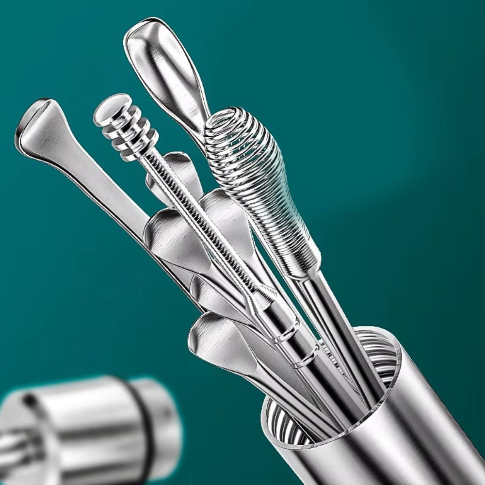 9개/세트 신제품 귀지 제거 도구 세트 큐렛 스푼 휴대 - Power Tools List 리뷰 및 가격