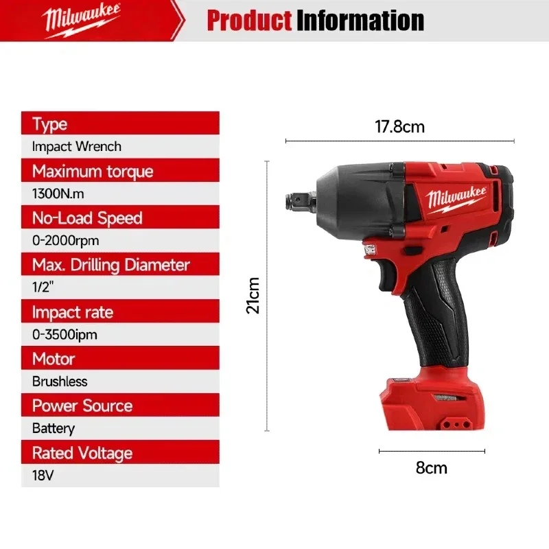 밀워키 브러시리스 무선 전동 공구 키트 임팩트 렌치 해 - Power Tools Impact Wrench 리뷰 및 가격