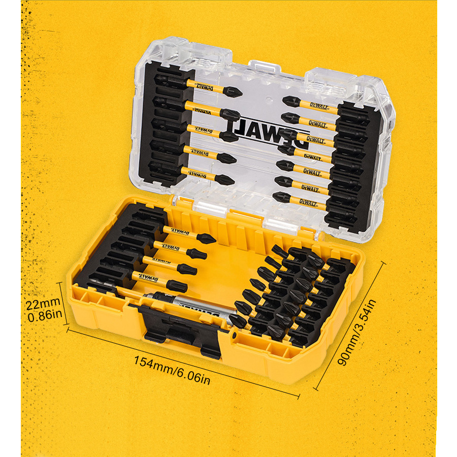 디월트 31피스 스크류 드라이빙 세트/드라이버 비트 세 - Power Tools Yellow And Black 리뷰 및 가격