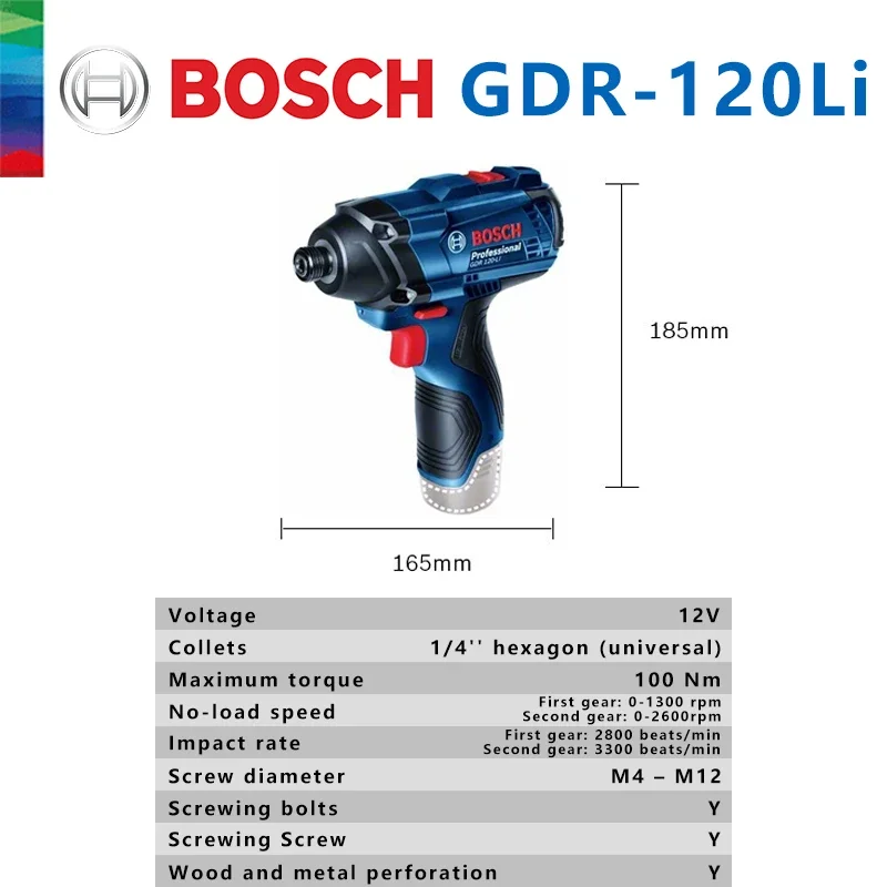 보쉬 오리지널 GDR 120-LI 충전식 무선 임팩트  - Power Tools Impact Wrench 리뷰 및 가격