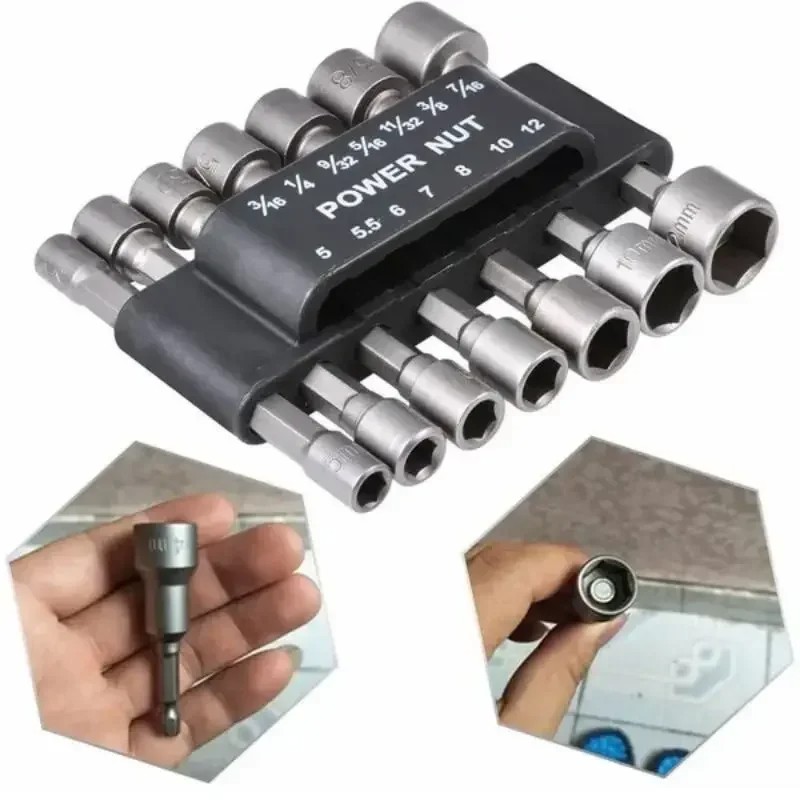 9/14Pcs 세트 소켓 렌치 전원 드릴 비트 너트 드 - Power Tools List 리뷰 및 가격