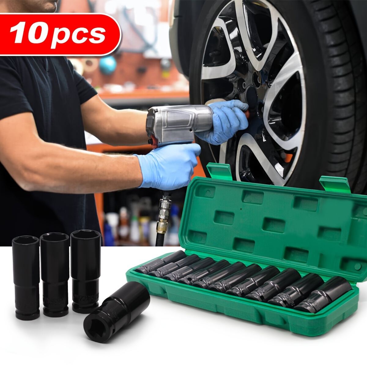 10pcs 1/2인치 8-24mm 파워 소켓 공구 임팩 - Power Tools List 리뷰 및 가격