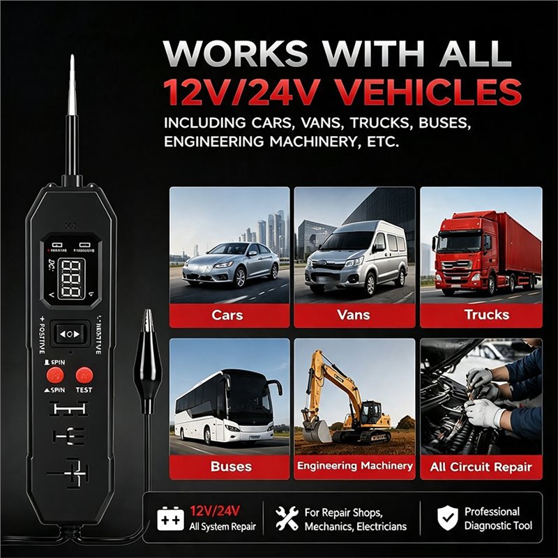 신형 자동차 릴레이 테스터, 차량용 디지털 회로 테스터 - Power Tools In Automotive 리뷰 및 가격