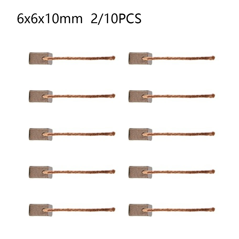 2 10Pcs 6x6x10mm 자동차 송풍기 팬용 카본 - Power Tools In Automotive 리뷰 및 가격