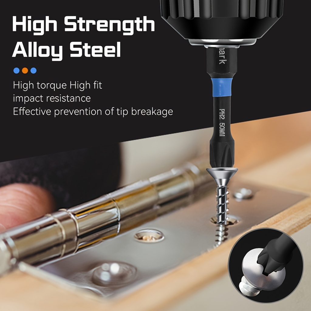 5개입 고강도 자석 필립스 드라이버 비트, S2 강철  - Power Tools List 리뷰 및 가격
